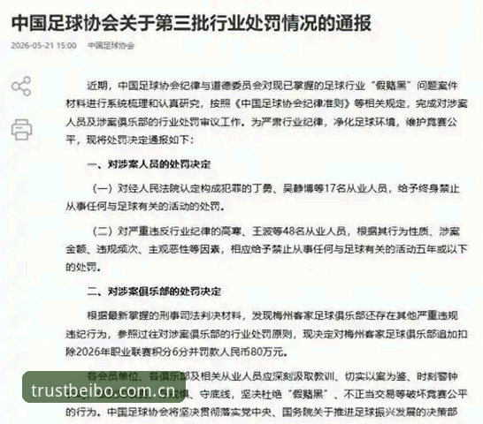 足协禁足名单“终身”vs“五年”：行业洗牌与体育平台公平性之思
